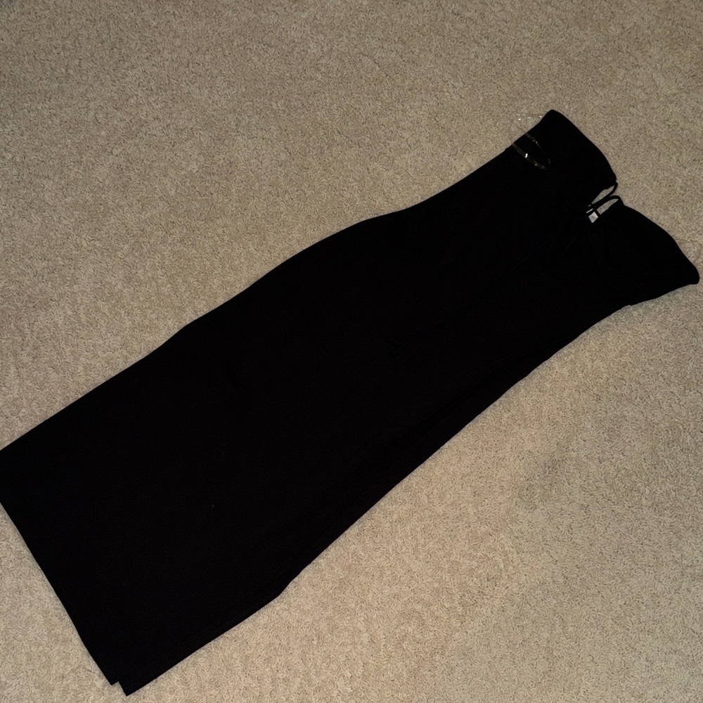 Altar'd State Classic Black midi dress